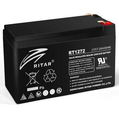 RITAR RT1272, Black 12V 7.2Ah